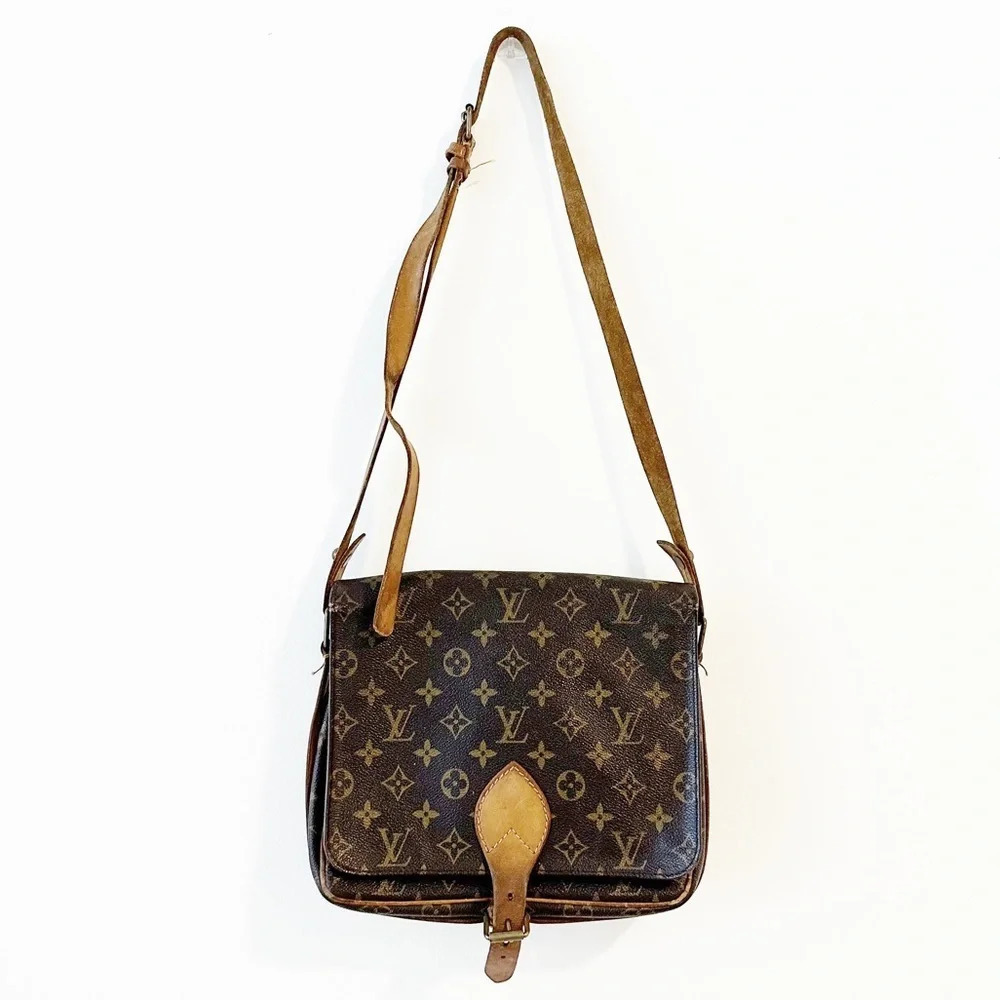 Louis Vuitton Cartouchiere GM Crossbody Handbag Vintage